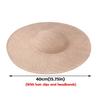New 40cm Fascinators Base Big DIY Hair Accessories Hat with Clip Women Wedding Headpiece for Cap Supplies