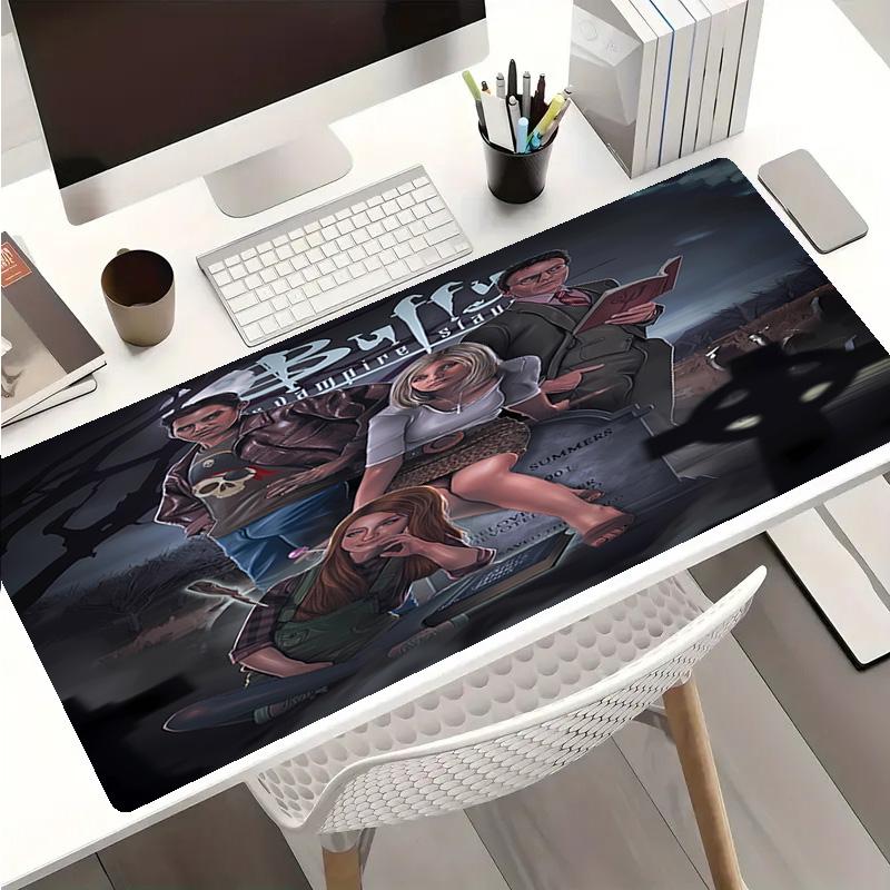 Buffy the Vampire Slayer Theme Premium Non-slip Mouse Pad with Stitched Edges,Durable Rubber Material,for Desktop & Gaming Great Gifts