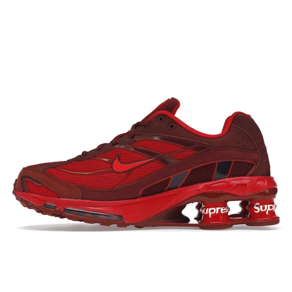 Supreme x Nike Shox Ride 2 Speed Red Unisex Sneakers Siren-Red Barn DN1615-600