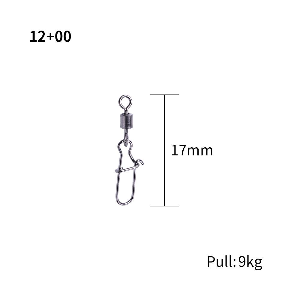 

HENGJIA, 50 шт., аксессуары для рыбалки на щуку, соединительный штифт, подшипник, вертлюг из нержавеющей стали, рыболовный крючок, приманка, вертлюги, снасти