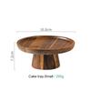 Japanese Style Wooden Cake Plate Creative Food Serving Trays Acacia Wood Decoration Tea Plate Dessert Table Display Stand