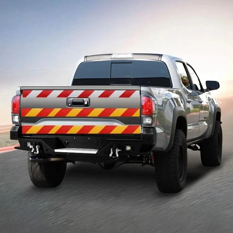 Red White Reflective Tape High Intensity Waterproof Conspicuity Tape for Car Truck Trailer Motorcycle Night Safety Warn 3Meters