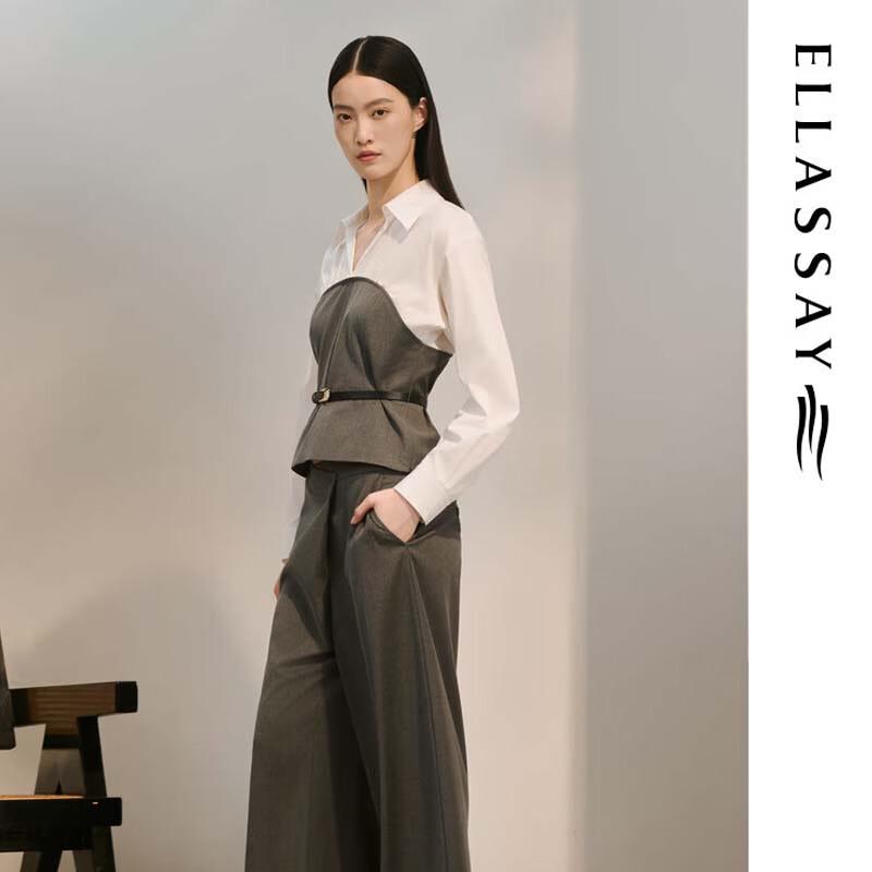 ELLASSAY Women's High-Waist Wide-Leg Commuter Pants EWD363K00200