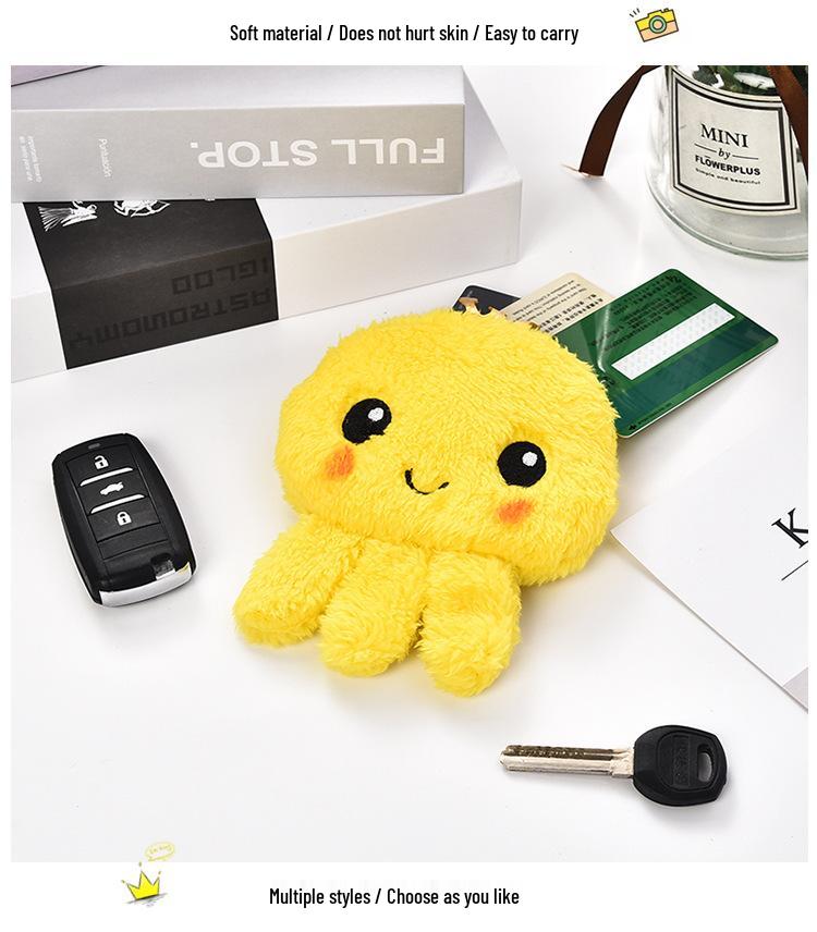 Korean-Style Cute Octopus Plush Coin Purse & Key Holder for Kids