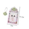 New PVC Photocard Holder Keychain Hanging Decoration Idol Card Display Protector Photo Frame Cartoon Animal ID Badge Holder