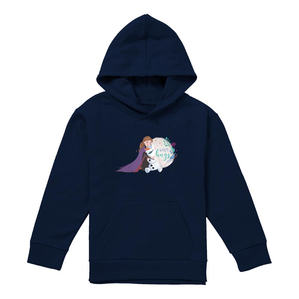 Frozen Childrens/Kids Like Warm Hugs Anna And Olaf Pullover Hoodie