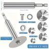 Suitable for 1/4-inch Hex Shank Rotary Saw High-Speed Steel Cutting Wheel - with Thin Disc Blades with 5 Replaceable Cutting Heads