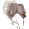 Solid Color Plush Baby Ear Protection Hat for Boys and Girls - Warm Autumn/Winter Style