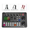 Echipament DJ Microfon Placă de sunet Consolă Kit placă de sunet Studio Cablu Telefon Mixer Computer Mixer de voce live F998 Placă de sunet