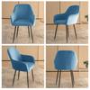 Soft Velvet Dining Chair Cover Elastic Washable Chair Slipcover Warm Seat Anti-slip High Armchair Cover