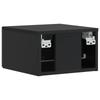 Wall Mounted Side Table Black 34.5 x 33 x 20 cm