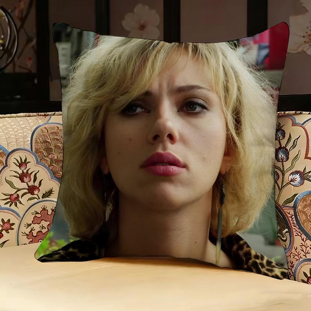S-scarlett Johansson Pillow Case Pillowcase, Double-sided Printed, Sofa Cushion, Bedroom Headboard Pillow