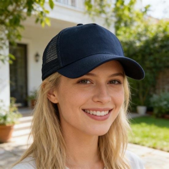 Baseball Hat Adjustable Back Buckle Breathable Mesh Rear Opening Design Outdoor Casual Hat Daily