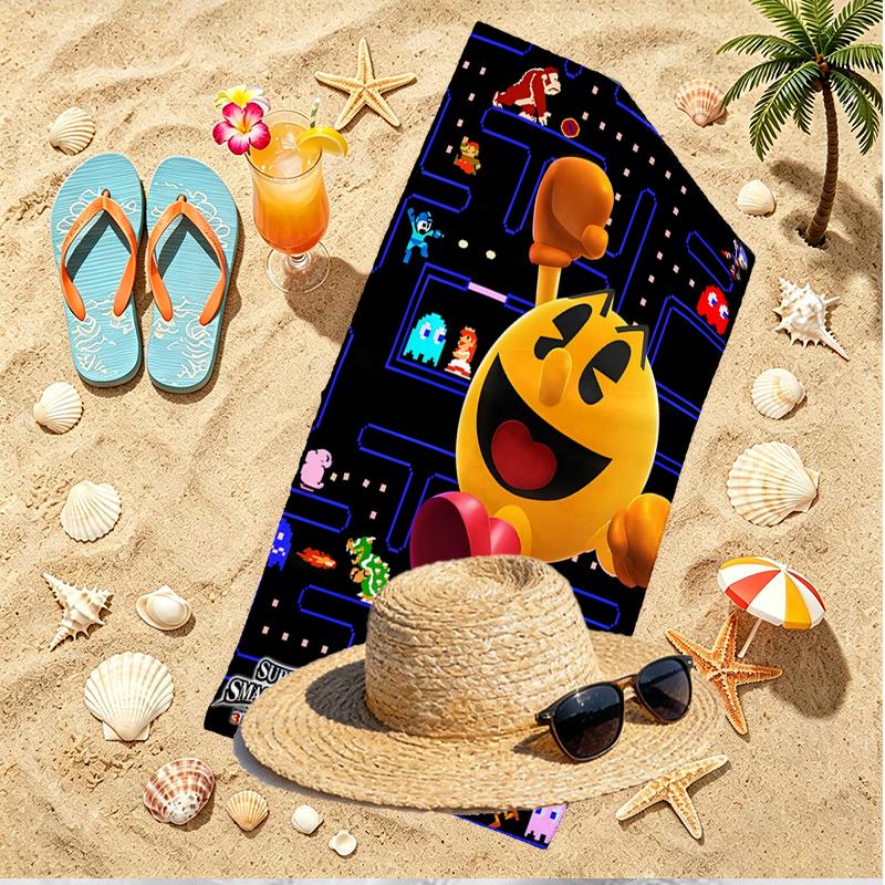 PAC Print Beach Towel, Versatile Lightweight Absorbent Beach Towel for Pool Surf Yoga Bathroom, Perfect Birthday Holiday Gift