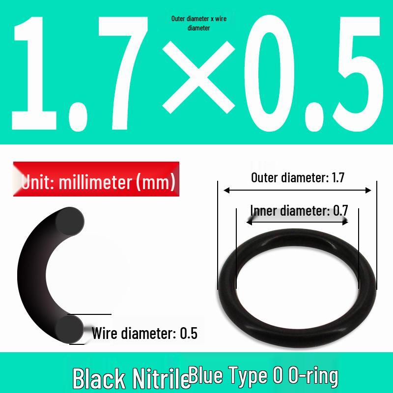 Durable Nitrile Rubber O-Ring, Wire Diameters 0.4-0.8mm, Waterproof & Wear-resistant Sealing Ring