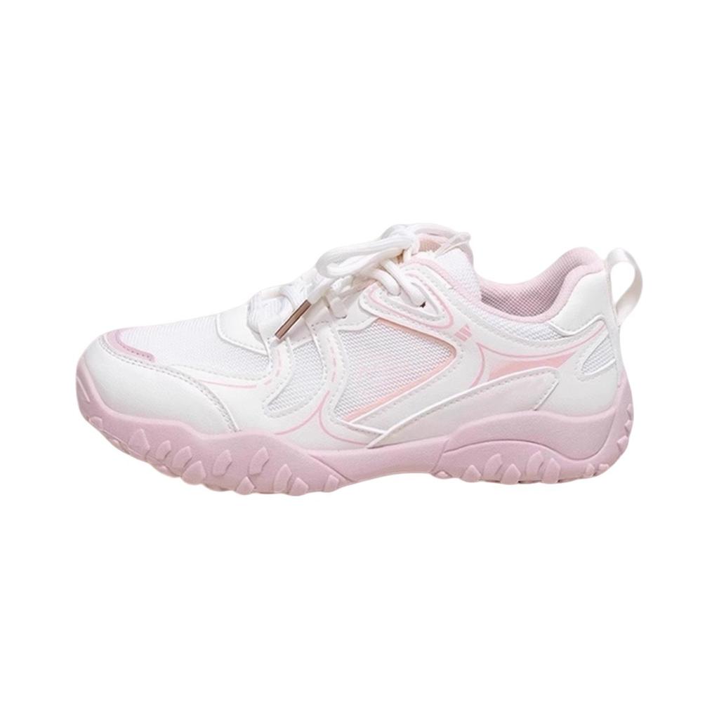 Women's Shoes 2025 Summer New Muffin Bottom Mesh Internet Celebrity Sports Shoes Dad Foreign Outdoor Hiking Shoes Women