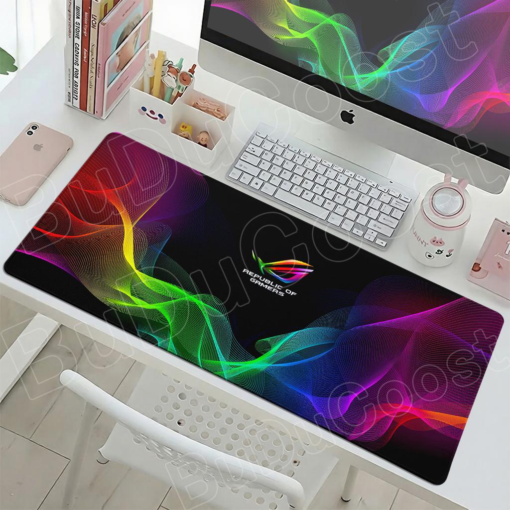 Anime Mice Mat Laptop Table Decoration Mausepads Asus Rog Black Keyboard Gaming Speed Carpet Office Accessories Gamer Mouse Pad