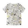 Summer European and American Style Children's T-shirt Round Neck Printed Short-sleeved Boy's Bottoming Shirt