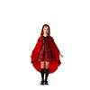 Halloween new children's Little Red Riding Hood drama costume cape red and black pattern dress