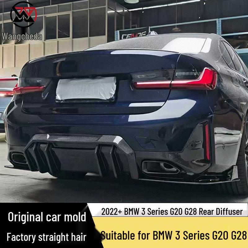 BMW 3 Series G20/G28 Carbon Fiber FD Style Rear Bumper Diffuser Lip