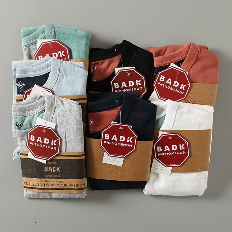 Heavy Foreign Trade Export Tail Goods Cotton Washed Short Sleeve