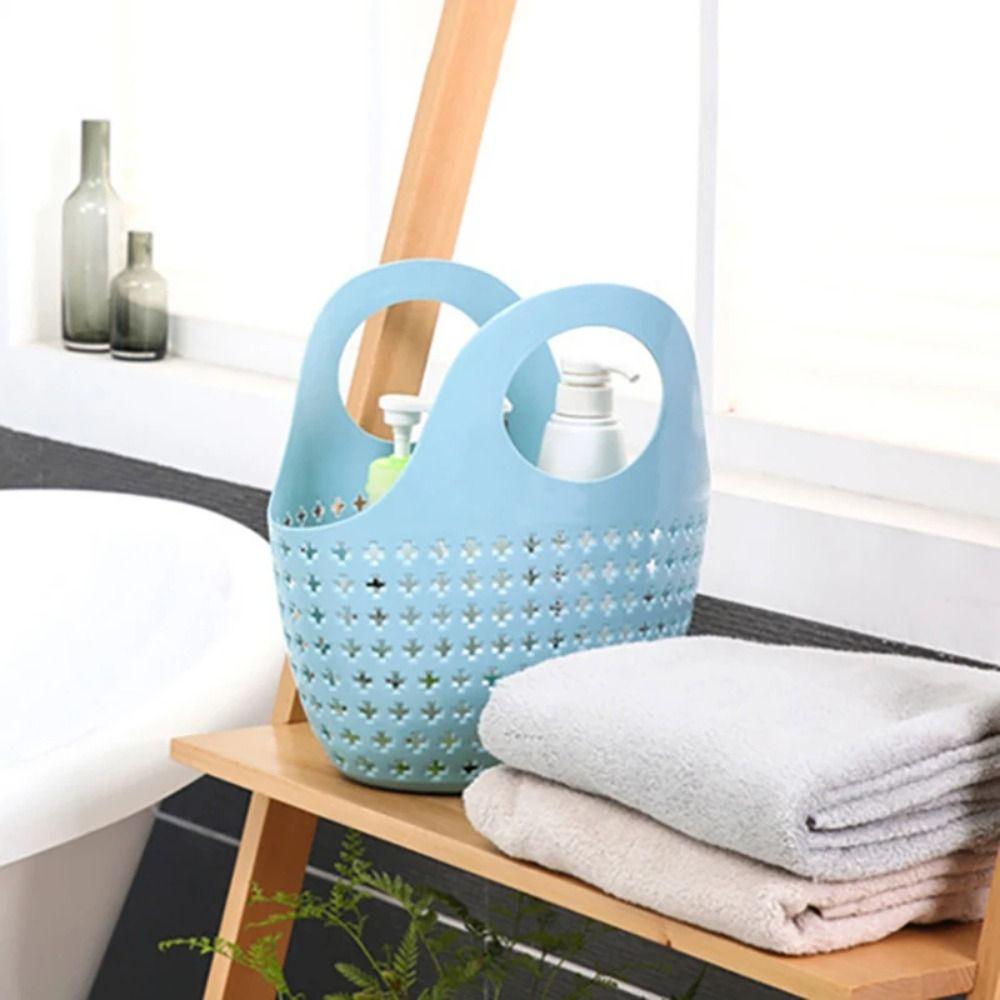 Mesh Bath Basket Plastic Wash Storage Basket Shopping Basket Shower Basket  Shampoo