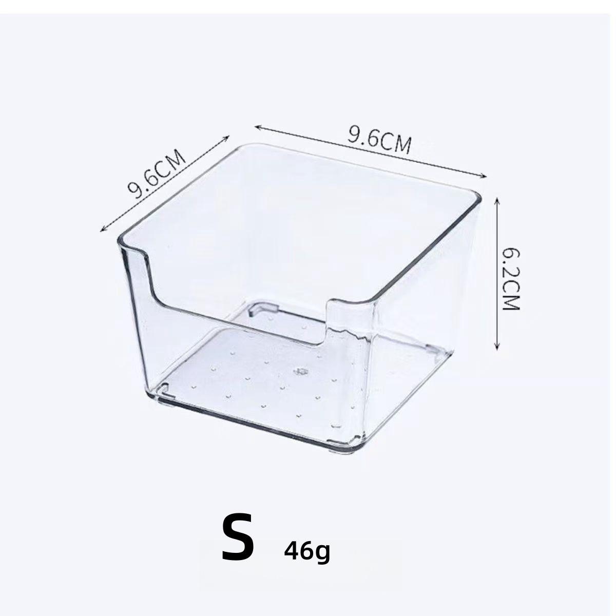 

Clear Compartment Storage Box Set - Drawer Organizer for Stationery & Cosmetics