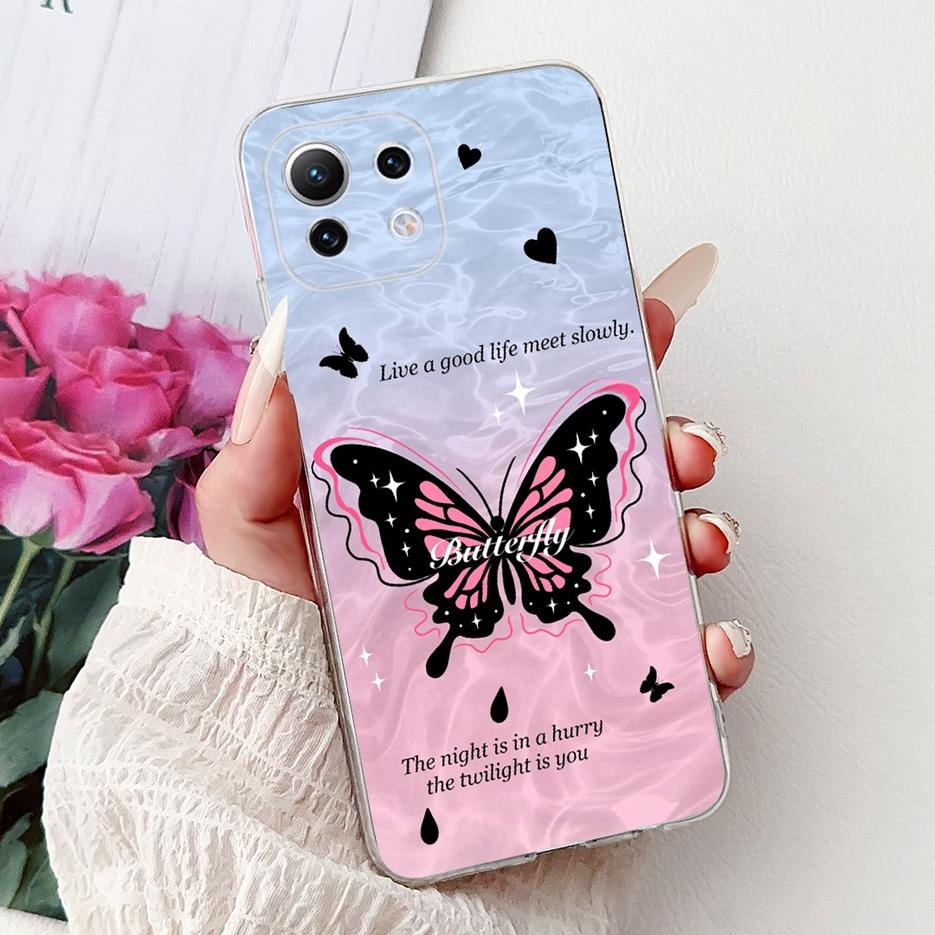 For Xiaomi Mi 11 Lite Case New Fashion Painted Cover Soft Silicone Phone Case For Xiaomi Mi 11 Lite 5G NE 11Lite MI11LIte Fundas