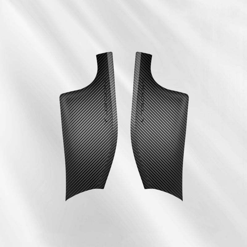 Suitable for Tesla's Built-in Threshold Strip, Carbon Fiber Pattern, Front and Rear Welcome Pedal Decoration Modification Accessories