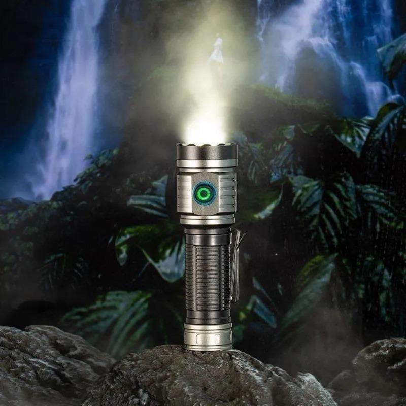 High Bright 3*LED Strong Light Mini Rechargeable Portable Torch Outdoor Aluminum Alloy Tactical Flashlight with Pen Clip