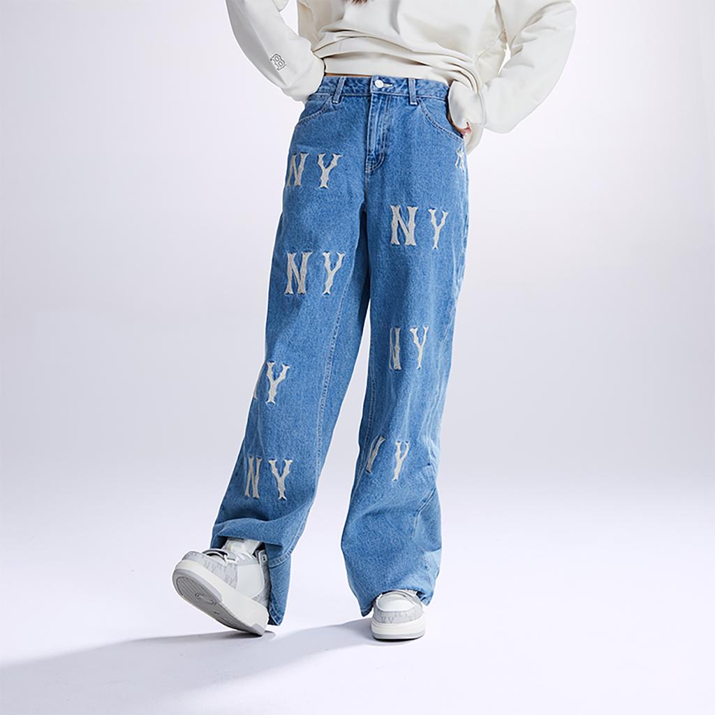 New MLB New York Yankees Jeans Women's Blue 3FDPB0131-50INS