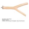 Parrot Perch Stand Y-Shaped Wood Birds Cage Parakeets Cockatiels Conures Macaws Finches