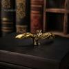 Small Decorative Gift for Friends Brass Bat Figurines, Vintage Copper Flying Statue, Collectible Mini Animal Desktop Decoration Office Ornament, Desk