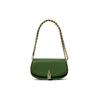MK Mila Solid Chain Strap Design Leather Shoulder Bag Women Shoulder Bag Dark-Green 30F3GIMM1L-386