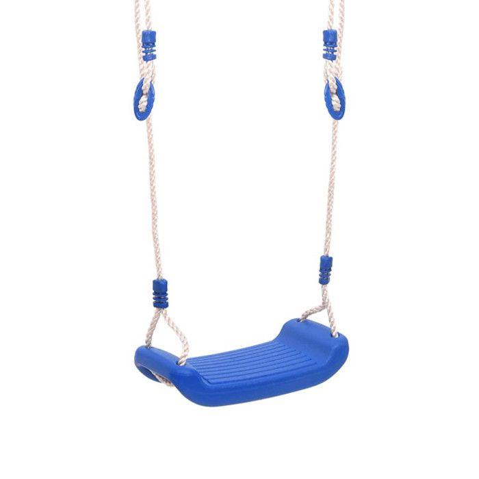 VidaXL Sièges de balançoire avec cordes 2 pcs bleu 38x16 cm PE 92306