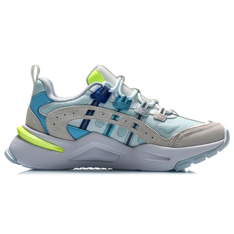 Li-Ning Reverse 2020 Breathable Low-Top Casual Shoes Women Casual Shoes Blue Gray AGCQ182-4