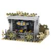 MOOXI Military Series 272Pcs MOC Bricks WW2 Battery Positions Wars Set Model Building Blocks Kids Toys For Children Gift MOC5087