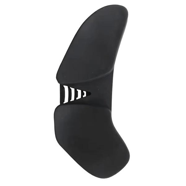 Ergonomická černá silikonová podložka pod myš pro praváky s opěrkou zápěstí - Plastový materiál