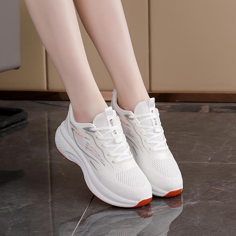 2025 spring new Korean version breathable fly-woven women's shoes ins tide student running sports shoes women's casual shoes K2515