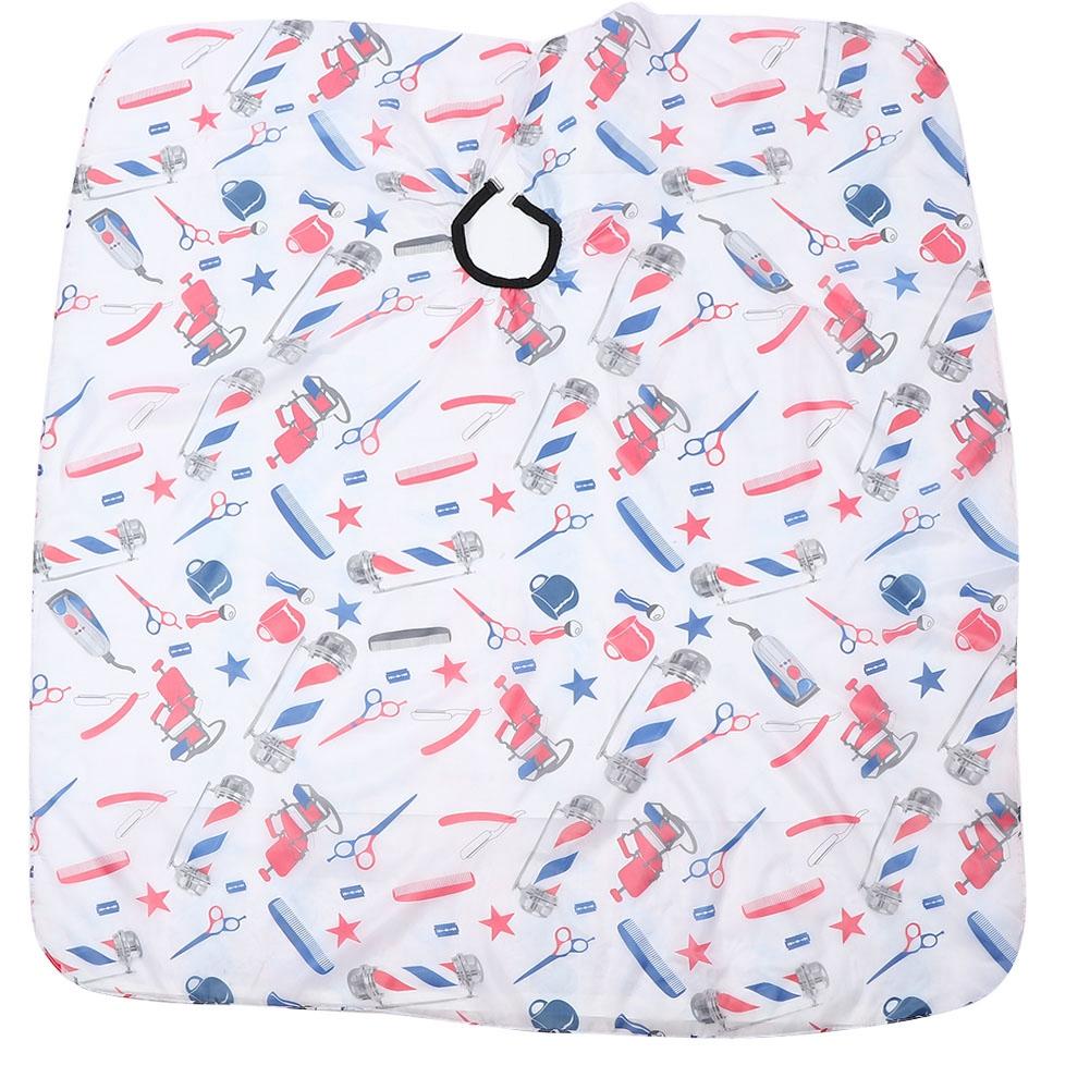 Fashionable Barber Shop Hairdressing Cape Hair Cutting Apron Hair Beauty Tool 160x140cm (Black)