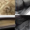 Gebrauchte COACH Umhängetasche F58285 Signature Canvas/Leder beige Dunkelbraun Diagonal getragen