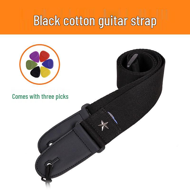 Acoustic & Electric No-Hole Anti-Drop Guitar and Bass Shoulder Strap