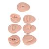 Silicone Body Practice Model Simulation Silicone Ear Eye Nose Mouth Tongue and Belly Button Model for Novice