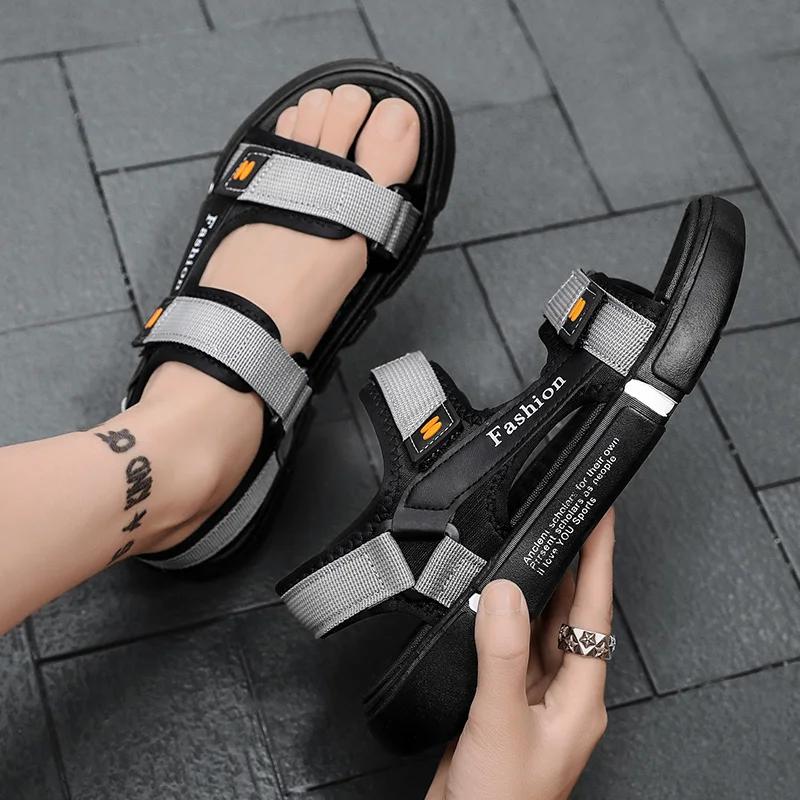 Fashion 2025 New Men's Summer Sandals Outdoor Non-Slip Mountaineering Hiking Shoes Men's Beach Slippers Casual Sports Shoes