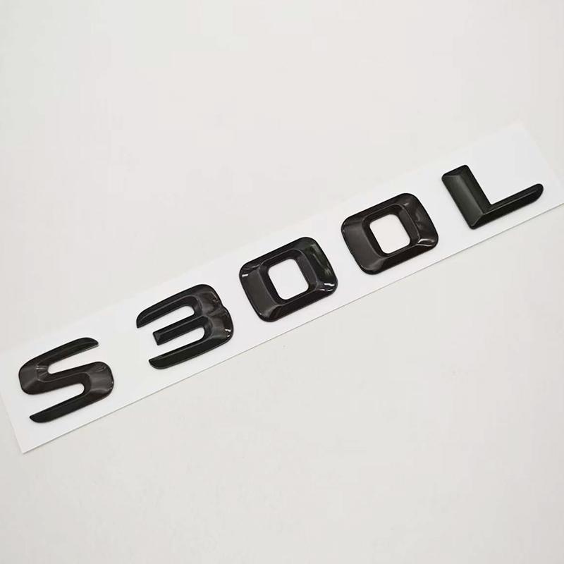 

3D ABS Car Letters Logo S300L S320L Badge Sticker Emblem Decals For Mercedes Benz S Class S300L S320L V221 V222 Tail Accessories