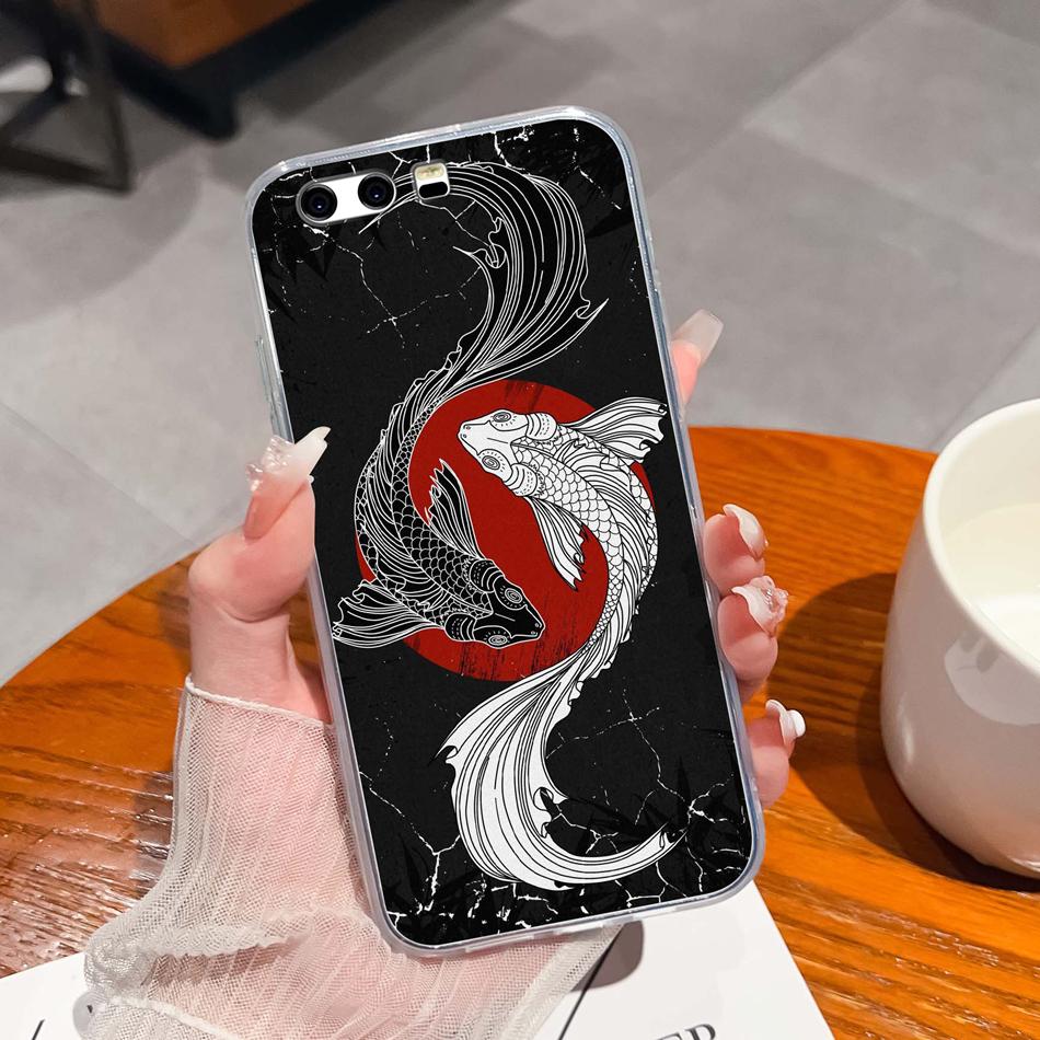 Per Huawei P10 Lite P10 Plus Custodia per Telefono Stile Casual Fantasie Silicone Morbido TPU Trasparente Leggera Copertura Per Huawei P 10+ Funda