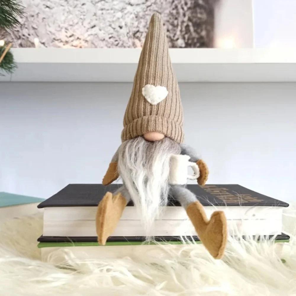 Coffee Gnome Doll Coffee Gnomes Plush Coffee Bar Faceless Dwarf Cute Doll Farmhouse Kitchen Plush Doll Christmas Home Decor Gift