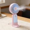 Portable Mini Fan Foldable Handheld Personal Fan 3 Speeds USB Rechargeable Cooling Fan with Detachable Base for Office Travel Home Use