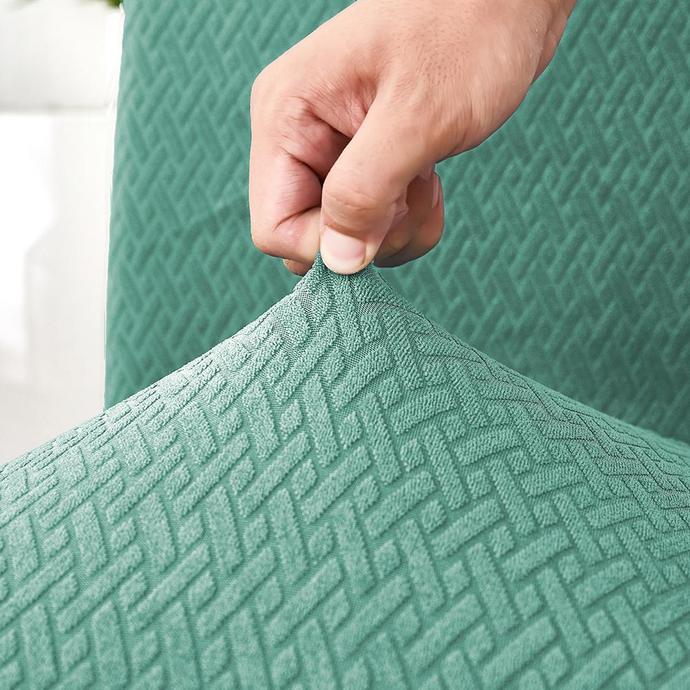 Latest Waterproof Jacquard-Patterned Chair Covers Designed For Dining Room Soft Stretch Slipcover For Dining Washable Removable Chair Protector