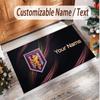 Personalized Crystal Velvet Carpet Aston Villa Pattern Non Slip Floor Rug